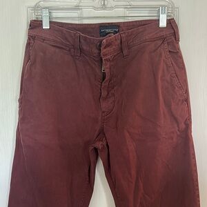 American Eagle Outfitters Red Chinos for a Stylish Look